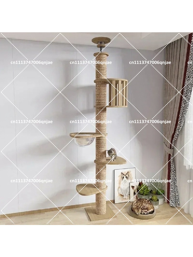 Cat Scratching Post - Деревянный домик-дерево для кошек для использования