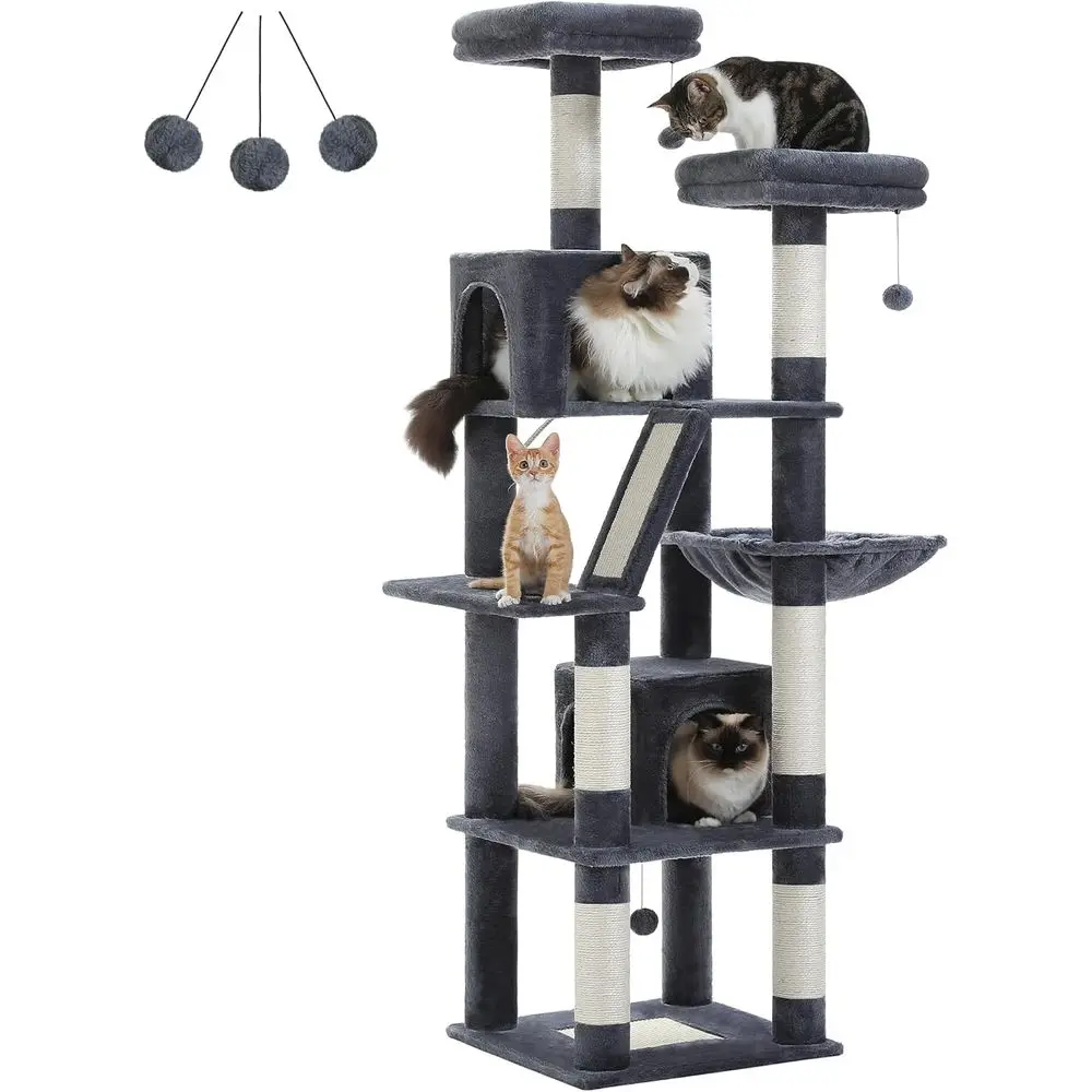 Cat Scratching Post - Высокий кошачий комплекс 70 дюймов с