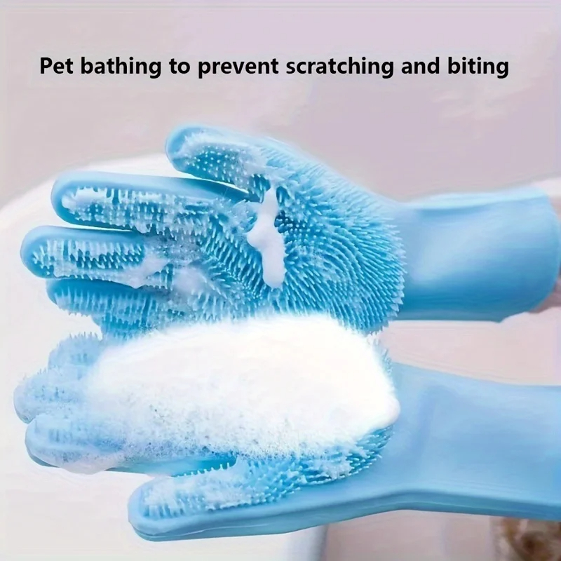 Pet Supplies Direct - Многофункциональные силиконовые перчатки для груминга животных,
