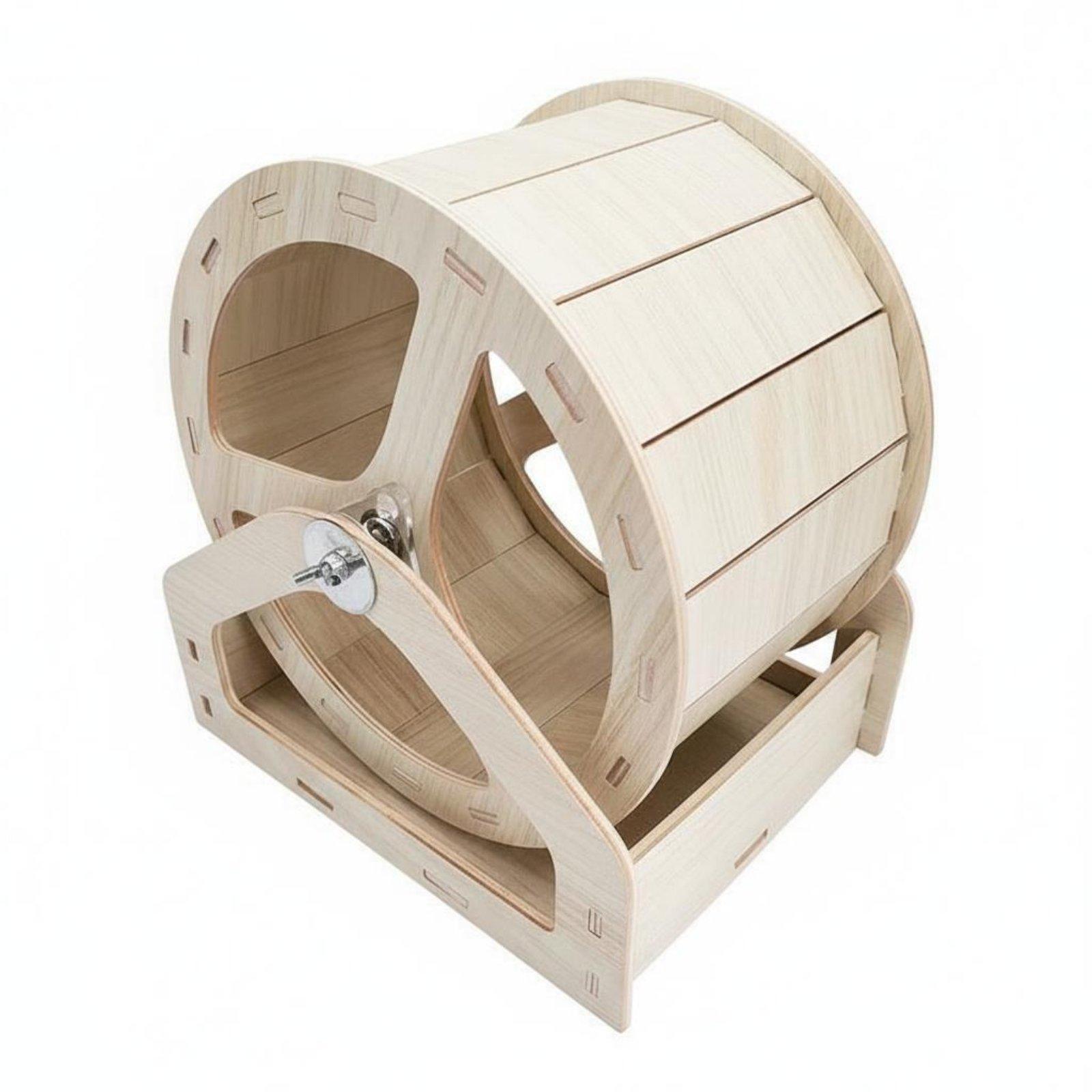 Hamster Cage Wheel - Колесо для хомяков из массива дерева,