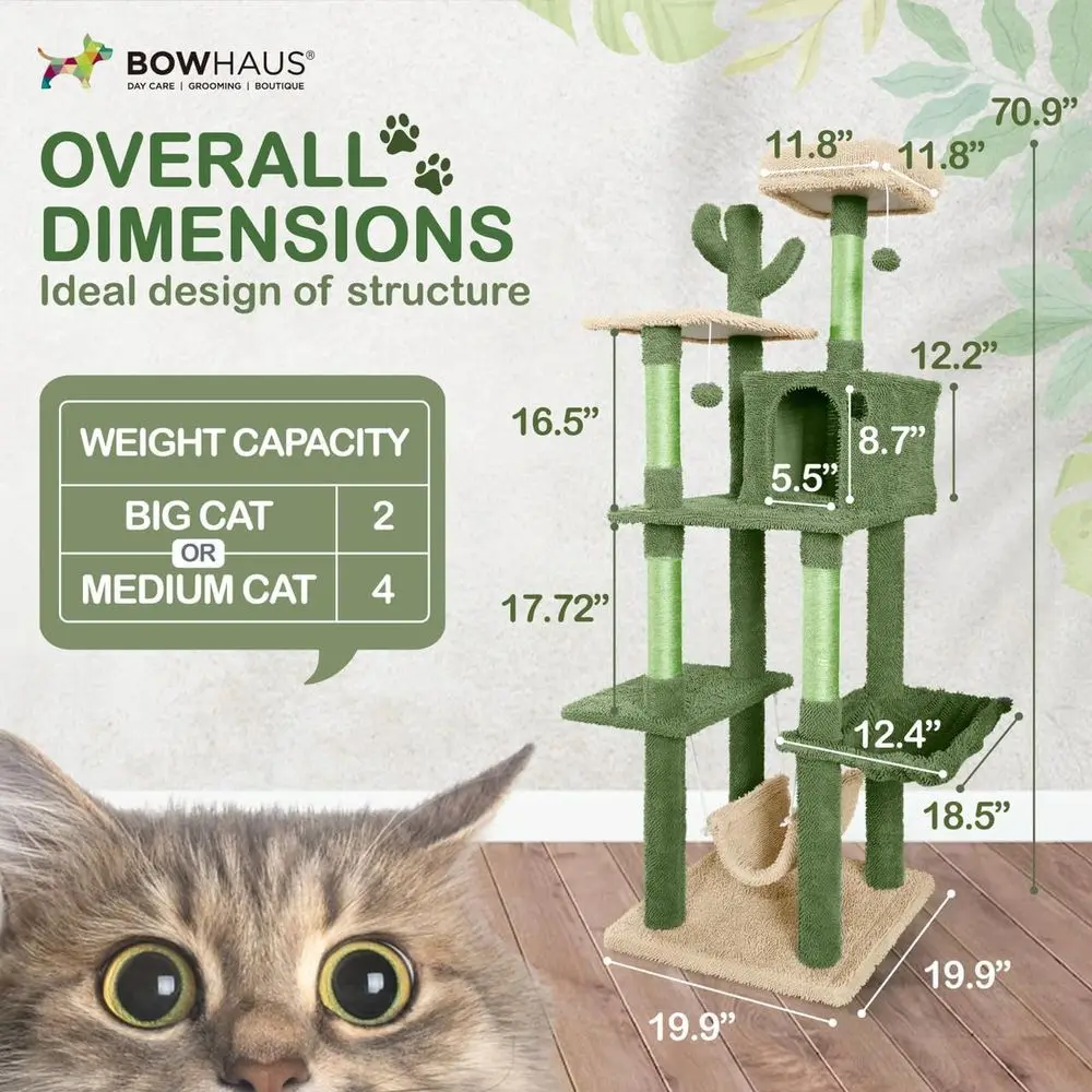 Многоуровневый 70-дюймовый игр – обзор и цена Cat Scratching Post