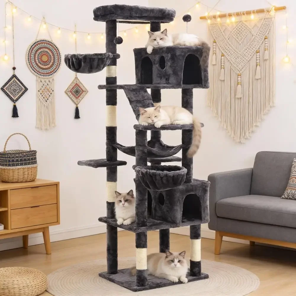 Высокая кошачья лежанка-башня  – обзор и цена Cat Scratching Post