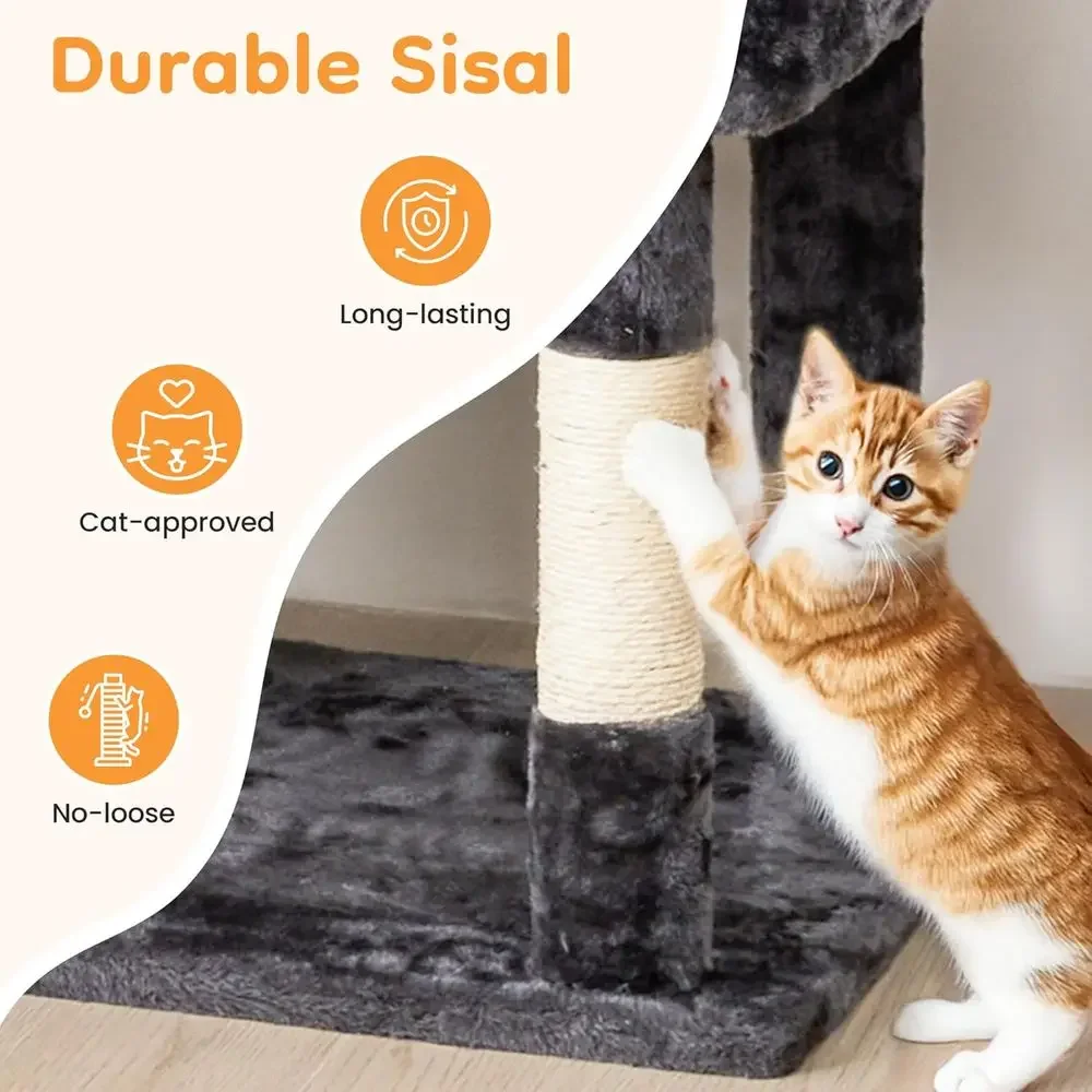 Высокая кошачья лежанка-башня  – обзор и цена Cat Scratching Post