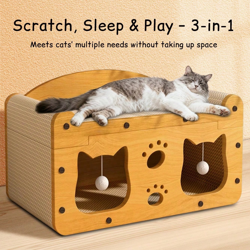 Роскошная двухуровневая когтет – обзор и цена Cat Scratching Post