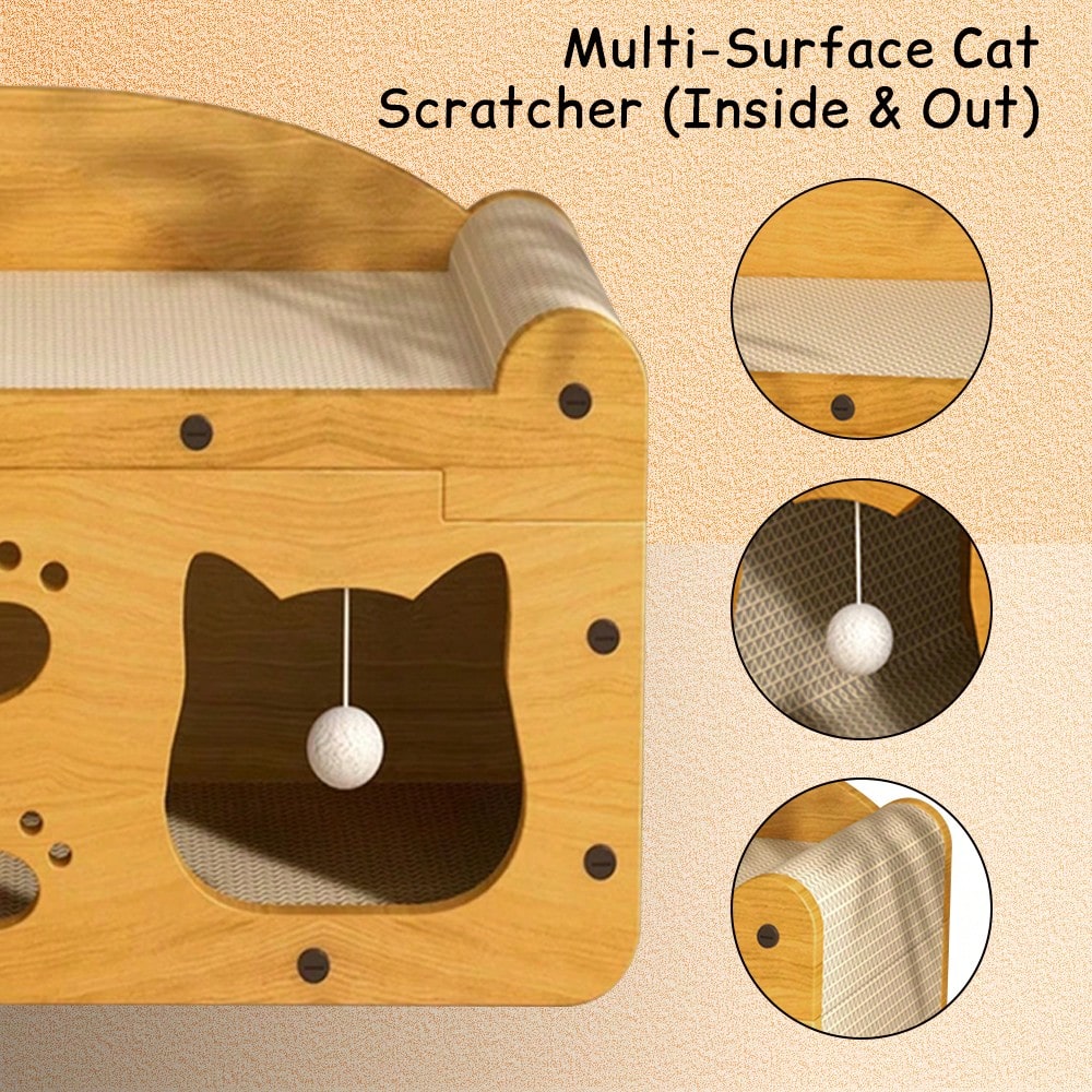 Роскошная двухуровневая когтет – обзор и цена Cat Scratching Post