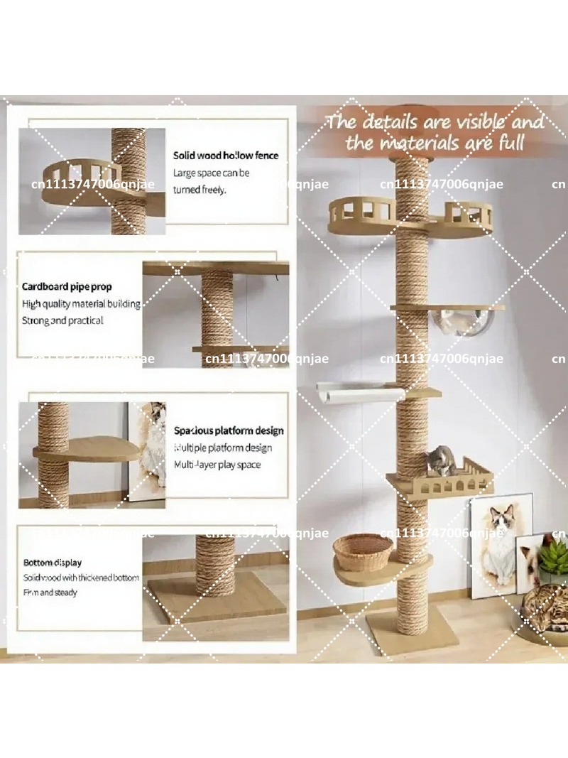 Деревянный домик-дерево для ко – обзор и цена Cat Scratching Post