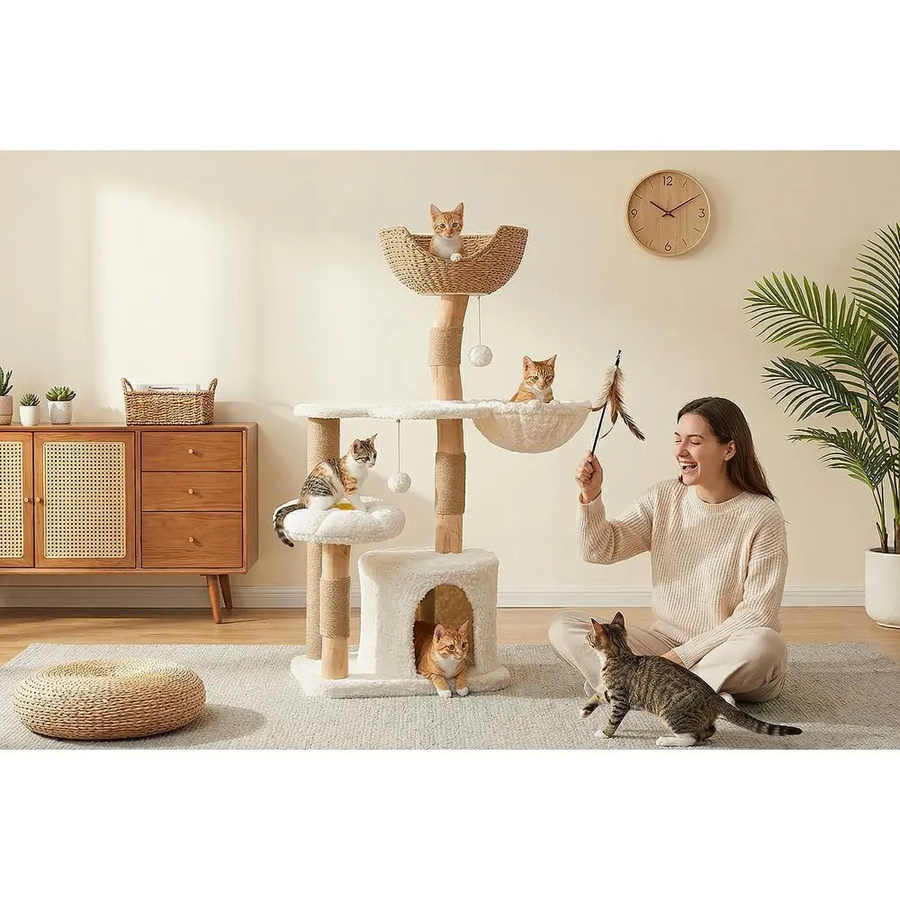 Большая деревянная лежанка-баш – обзор и цена Cat Scratching Post
