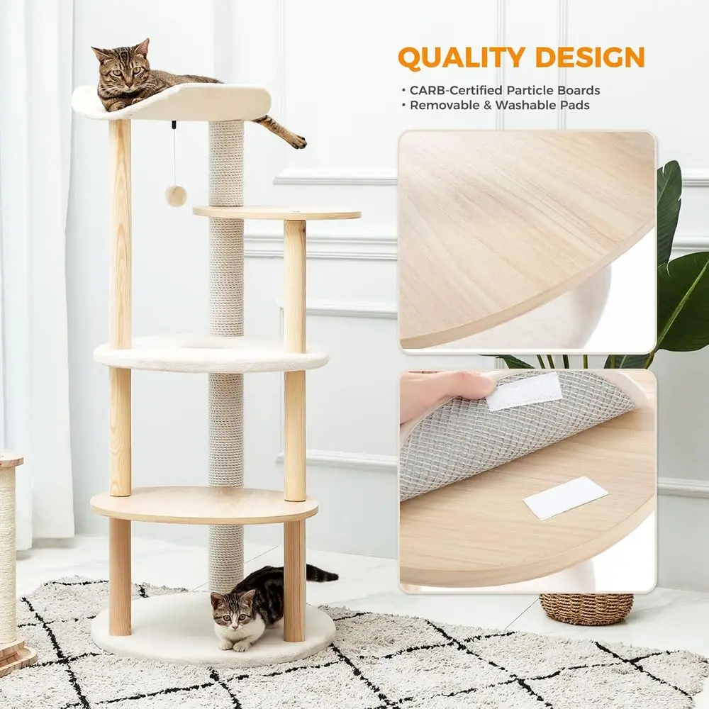 Пятиуровневая бежевая домашняя – обзор и цена Cat Scratching Post