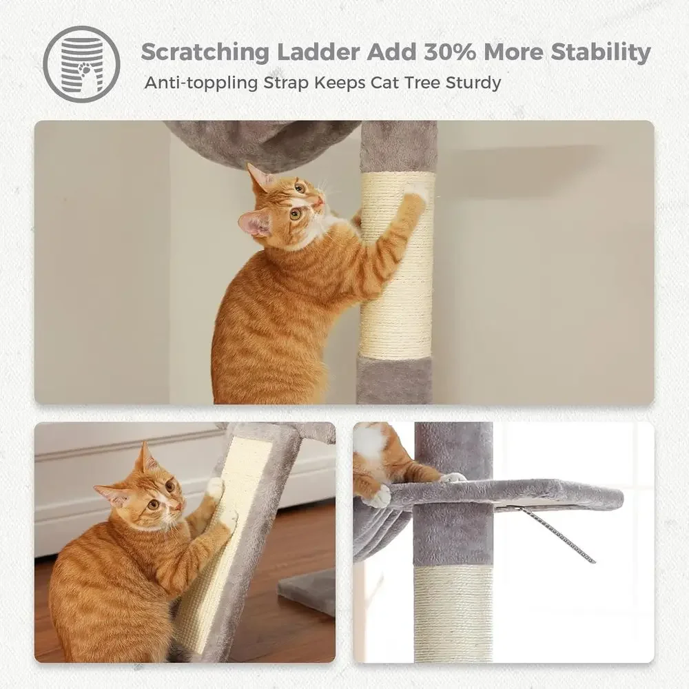 Регулируемый 5-уровневый кошач – обзор и цена Cat Scratching Post