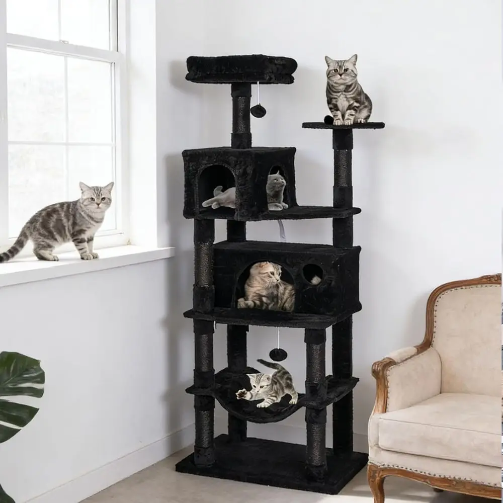 Многоуровневая лежанка-башня X – обзор и цена Cat Scratching Post