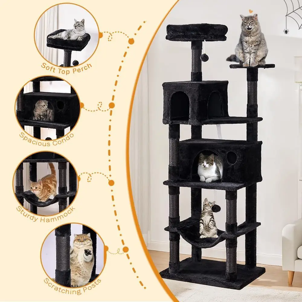 Многоуровневая лежанка-башня X – обзор и цена Cat Scratching Post